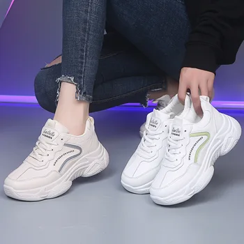 Femei Sport Adidasi Pantofi pentru Femei Vulcaniza Pantofi cu Talpă de Funcționare Respirabil Femei Indesata Adidasi de Mers pe jos de Pantofi 2020