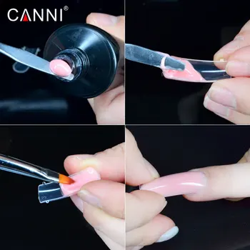 CANNI 100buc/cutie extinde soak off led-builder gel de unghii acrilice nail art unghii crystal gel 10 dimensiune repede false, sfaturi de unghii