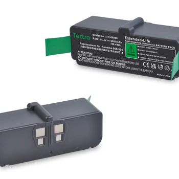 6000mAh 14,4 V Litiu-Ion Batteryfor iRobot Roomba, Compatibil cu Roomba 960/895/890/860/695/680/690/675/640/614