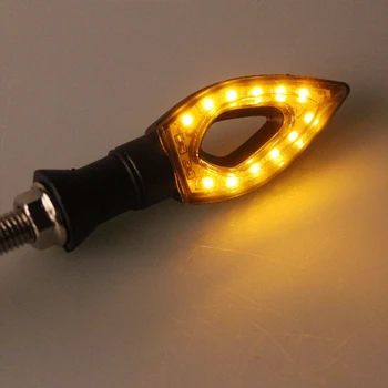 2 Bucati Săgeată Forma Amber Led semnalizatoare Lumini pentru Motociclete Coada Indicator de Comandă Lampă Accesorii Moto