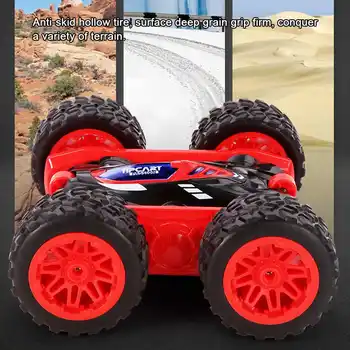 2.4 G 360 de Grade de Rotație față-Verso RC Cascadorii Auto cu Lumina de Modelare Jucărie pentru Copii Masini RC Jucarii si Cadouri pentru Copii Rosu/Albastru
