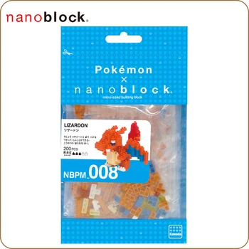 Nanoblock Pokemon Pikachu NBPM_008 Lizardon 200pcs Anime Desene animate Diamond mini micro Bloc Blocuri Caramizi Jucarii Jocuri