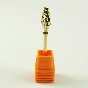 EasyNail 1 buc Aur XC formă de carbură de unghii burghiu pilă de unghii electric burghiu Mare carbide drill 3/32