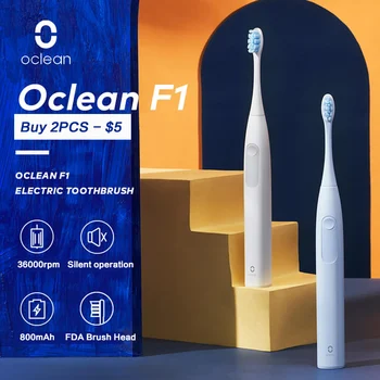 Oclean F1 Sonic Periuta de dinti Electrica IPX7 rezistent la apa 3 Moduri Inteligente perie de dinti pentru Adulti cu Ultrasunete Automată de Încărcare Rapidă