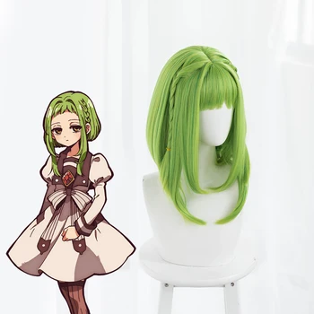 Toaletă Legat Hanako Kun Nanamine Sakura Peruca Cosplay Verde Peruca Din Par Sintetic Pelucas Anime Costum De Peruci