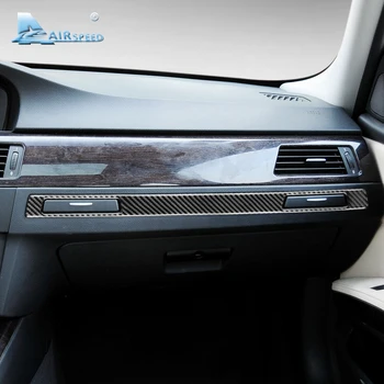 Viteza de Fibră de Carbon, Mașină de Copilot Cana de Apa Titularul Capac Panou Capitonaj Interior Decor pentru BMW E90 E92 E93 Seria 3 Accesorii