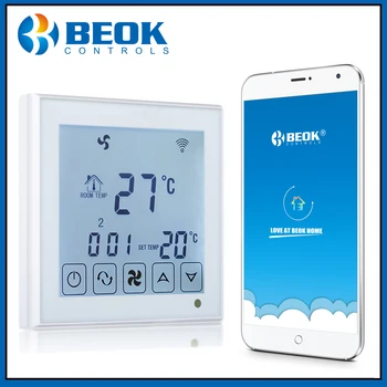 Beok TDS23WIFI-AC Smart Aer Conditionat Central Controler de Temperatura cu 2 țevi ventiloconvectoare cu Termostat pentru Aerul Condiționat