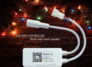 SP501E Controler cu Led-uri Alexa App Voce Inteligent Wifi Pentru WS2812B WS2811 Adresabile RGB Benzi de Lampa cu Lumini de dc5-24v