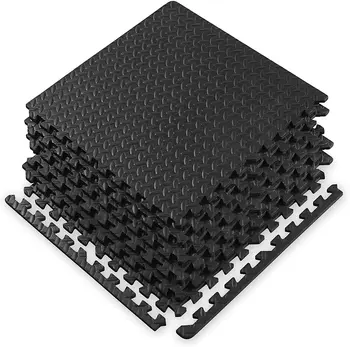 6 BUC 60x60x1CM Puzzle Sport Mat Blocuri de Spumă de Centralizare a Proteja Exercitarea Podea Acasă Săli de sport Anti-Alunecare Mats