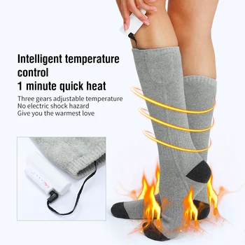 Mult Încălzită Șosete Baterie Reîncărcabilă Încălzire Șosete Bărbați Femei Șosete De Iarnă În Aer Liber, Schi, Ciclism Compresie Sosete Sport Sock