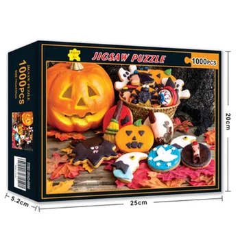 Exploziv 1000 de Bucăți de Halloween/Craciun Puzzle Adult Creativ Ridicat de dificultate Puzzle de Hârtie Cadou