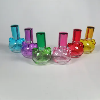 10ML Minunat pui de Urs forma de sticla de parfum spray sticla goală strălucitoare de sticlă sticle de parfum 5pcs/lot