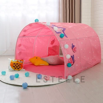 Portabil de Joacă pentru copii, Casă Playtent pentru copii pliante casă mică cameră decor cort Plin Tunel toy ball pool pat cort