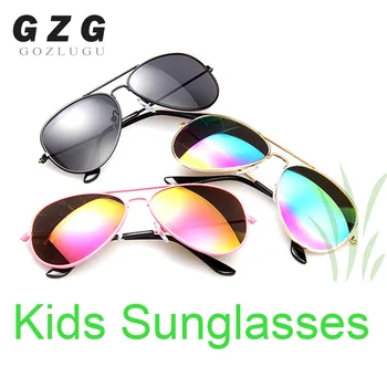 2020 Clasic De Epocă Ochelari De Soare Pentru Copii De Colorat Oglindă Ochelari Băieți/Fete Cadru Metalic Copii Drăguț În Aer Liber Ochelari De Vedere