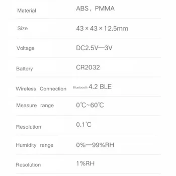 Xiaomi Inteligent Ecran LCD Termometru Digital 2 Mijia Bluetooth Temperatură și Umiditate Senzor de Umiditate Metru Mijia App Pachet de Vânzare