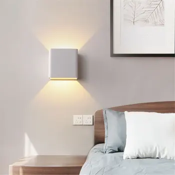 Led lampă de perete coridor de hotel camera de zi dormitor noptieră cu lampă de perete modernă simplu oglinda farului mult AC90v-260v