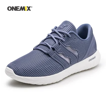 Onemix Om Pantofi sport pentru Barbati Aer ochiurilor de Plasă Respirabil Designer Tendință Pistă de Jogging Adidasi Sport în aer liber de mers pe jos Cale de Formatori