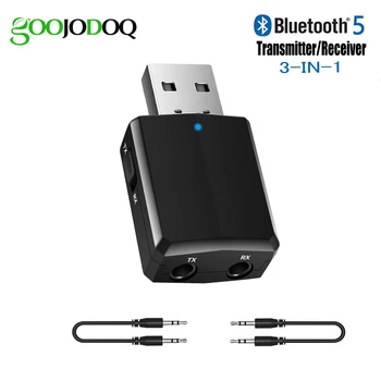 Adaptor Bluetooth USB, Bluetooth 5.0 dongle Transmițător Receptor 3 in 1 pentru TV, PC, Casti iphone Home Stereo Auto HIFI Audio