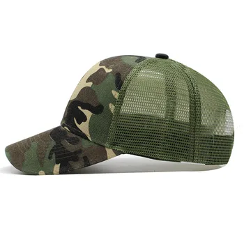 2020 nou Camo Mesh Șapcă de Baseball Barbati Camuflaj Os Masculino Pălărie de Vară pentru Bărbați Armata Șapcă de Camionagiu Snapback Hip Hop Tata Pălării Gorra
