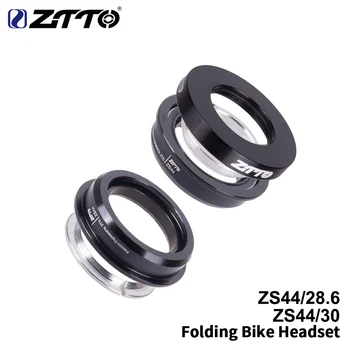 ZTTO Biciclete Pliabile Cască ZS44 Cască 44mm Direcție 1-1/8 28.6 mm Tub de Drept Mountain Bike Profil Scăzut Semi-integrat F4444S