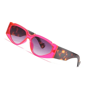 2020 Drăguț Pisica Portocalie Ochi ochelari de Soare Femei Vintage Dubla Culori Elegante, Ochelari de Soare Leopard Florale Ochelari de oculos feminino UV400