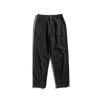 Primavara Casual Pantaloni de Moda pentru Bărbați de Culoare Solidă Vrac Direct Pantaloni Barbati Streetwear Sălbatice Hip Hop Pantaloni de Mens Joggeri M-2XL