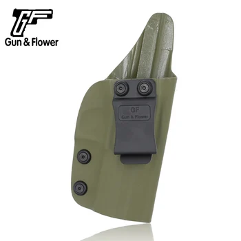 Arma&Flori în Interiorul Centura Armata Verde Kydex Titularul 9mm Revista Singur Mag Pungi se potrivesc CZ 75 P07