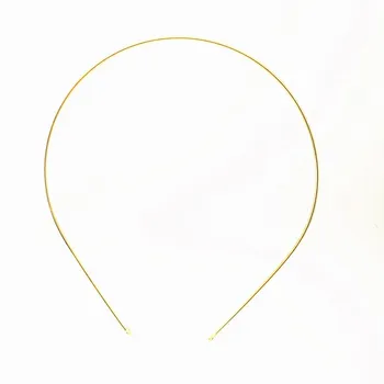 10buc 1.5 mm grosime, calitate de galvanizare banda de Aur de Argint de culoare Cerc Dublu Cataramă Bentita DIY Accesorii Bijuterii