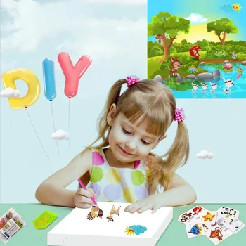 Diamant Pictura Autocolante DIY Kituri pentru Copii 5D Diamant Printesa de Artă Mozaic Autocolante cu Numerele de Kituri de Artizanat Set pentru Copii