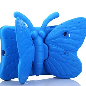 3D EVA rezistent la șocuri Lavabil Caz Pentru iPad aer/air2 Pro 9.7 2017 2018 Copii Fluture Stand Tableta de Acoperire corp Plin de Copii Drăguț