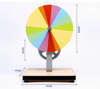 Acționate manual Newton disc șapte placă de culoare șapte placă de culoare studenți fizica si optica instrument de predare