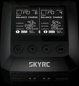Original SKYRC B6 Nano DUO 2X100W 15A AC bluetooth Inteligent Încărcător Descărcător de Sprijin Cer Încărcător încărcător de mare viteză