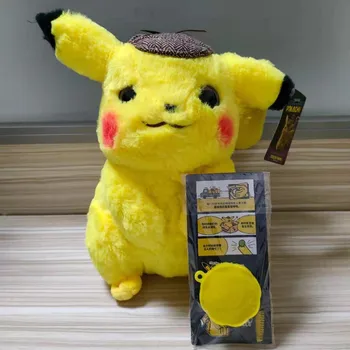 Original Pokemon Detectiv pikachu Jucărie de Pluș, Păpuși de Pluș 30cm Kawaii Copil Cadou