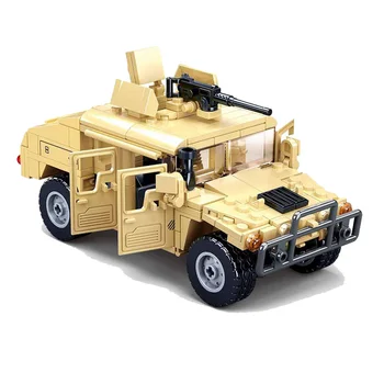 Militar Seria Armatei SUA, Forțele Blindate H1 Vehicul de Asalt SWAT DIY Model de Blocuri Caramizi Jucarii si Cadouri