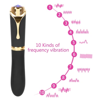OLO Pen Stil Dildo Vibrator Magic Wand Masturbării Feminine G-spot Masaj 10 Frecvența Stimulator Clitoris Jucarii Sexuale pentru Femei