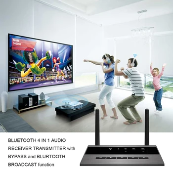 3.5 mm HD Bluetooth Audio 5.0 transmițător receptor CSR8675 Wireless aptx audio Auto de pe Adaptor pentru tv auto aptX HD LL Latență Scăzută