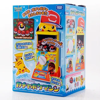 TOMY Reale Pokemon Pikachu Mini Gashapon Mașină 965183 uz Casnic de Mici dimensiuni Papusa Joc de Capturare Mașină de Jucărie Cadouri pentru Copii