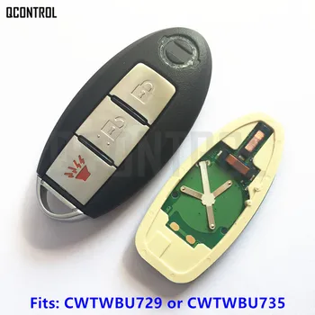 QCONTROL Auto Inteligent de la Distanță Cheie pentru Nissan Qashqai, Tiida Altima, Maxima Sentra Teana Xtrail FCC ID: CWTWBU729 sau CWTWBU735