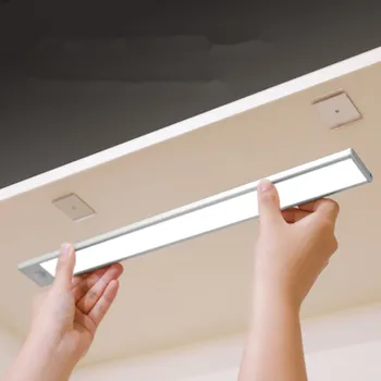 Cabinet condus de Încărcare USB Lumina Ultra Subțire Senzor de Mișcare de Iluminat Dulap Lumini Lampa pentru Dulap Lumini de Noapte pentru Baie Dormitor