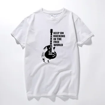 Cântă mai departe, în Lumea Liberă tricou Neil Young Pearl Jam Gratuit Lume Tricou de Vara Noi de Sus de Bumbac T-shirt pentru Bărbați Euro Dimensiune