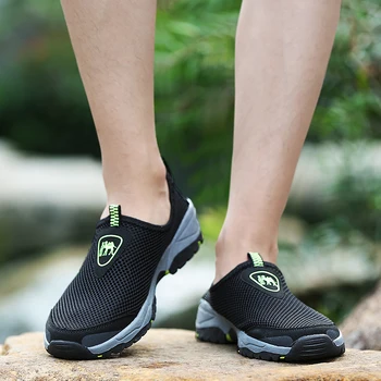 GUDERIAN Plasă Pantofi de Vara pentru Bărbați Adidași în aer liber de Mers pe jos Pantofi Casual Barbati Respirabil Hard-Poartă Mocasini Barbati Pantofi Herren Schuhe