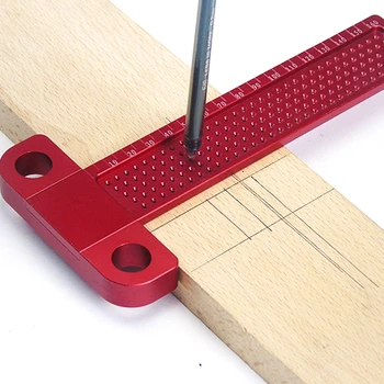 Prelucrarea lemnului Scrib 260mm T-tip Riglă Gaura Trasare riglă de Desen Marcajul Indicator barat, Instrumente de Măsurare unelte pentru prelucrarea lemnului