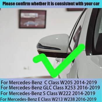 Pentru Mercedes Benz C GLC S E Class W205 X253 W222 W213 W238 Înlocuire Negru Lucios Oglinda Retrovizoare Capace de Caz Shell