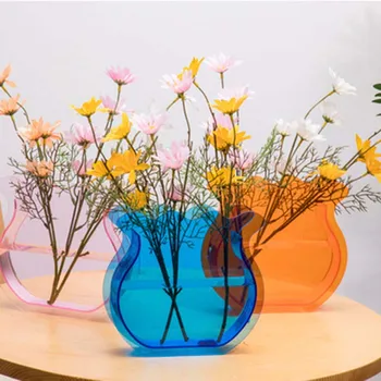 Acril Transparent Ins Vaza De Flori De Apă În Creștere De Culoare Dispozitiv De Acasă Ornamente Decor Camera De Zi Aranjament