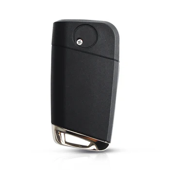 Dandkey Modificat De 3 Butoane Pliere Flip Key Remote Shell Cu HU66 Lama Pentru Volkswagen VW Golf 7, Jetta, Passat, Beetle, Polo, Bora