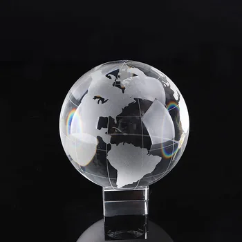 50/60# glob de Cristal Prespapier din Sticlă de Fotbal crystal Baschet Pământ Galaxy Miniaturi Feng Shui Meserii Pentru Cadouri Decor Acasă