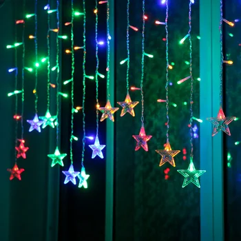 QIFU Crăciun Decorative LED Lumini Șir Ghirlanda 2020 Crăciun Decor pentru Casă Cameră Zână Lumini de Vacanță An Nou Fericit 2021