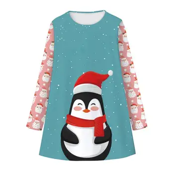 LZH Vânzare Fierbinte 2020 Toamna Iarna Casual Liber de Crăciun pentru Copii Haine de Desene animate Drăguț Rochii Pentru Fete Caldă Copii Costum