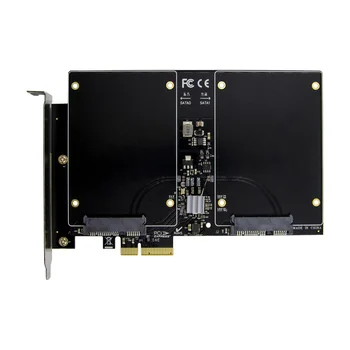 PCIe SSD Chip Marvell9230 SATA3.0 6Gbps 2 Port Raid Card PCI-E Card de Expansiune, Componente de Calculator Convertor Adaptor Add Pe Card
