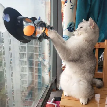 Animale de companie jucărie jucărie Pisica pisica urmări fereastra fraier mingea prinderea de plastic tenis de masă noi jucarii educative amuzante